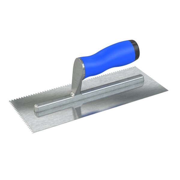 Bon 14-479 Notched Trowel, 1/2" V, Comfort Grip Handle